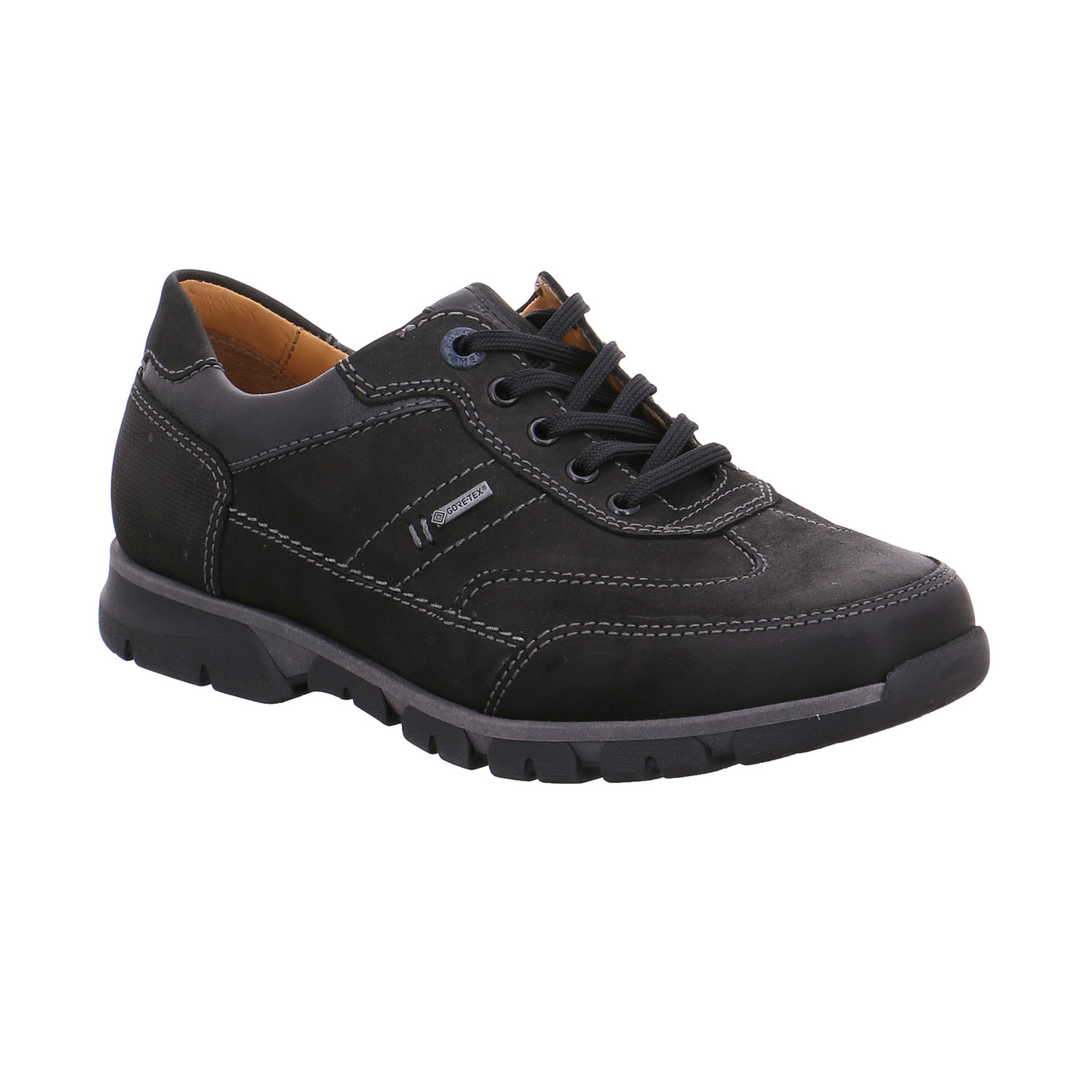 FRETZ MEN Halbschuh Schwarz Leder mit Gore-Tex