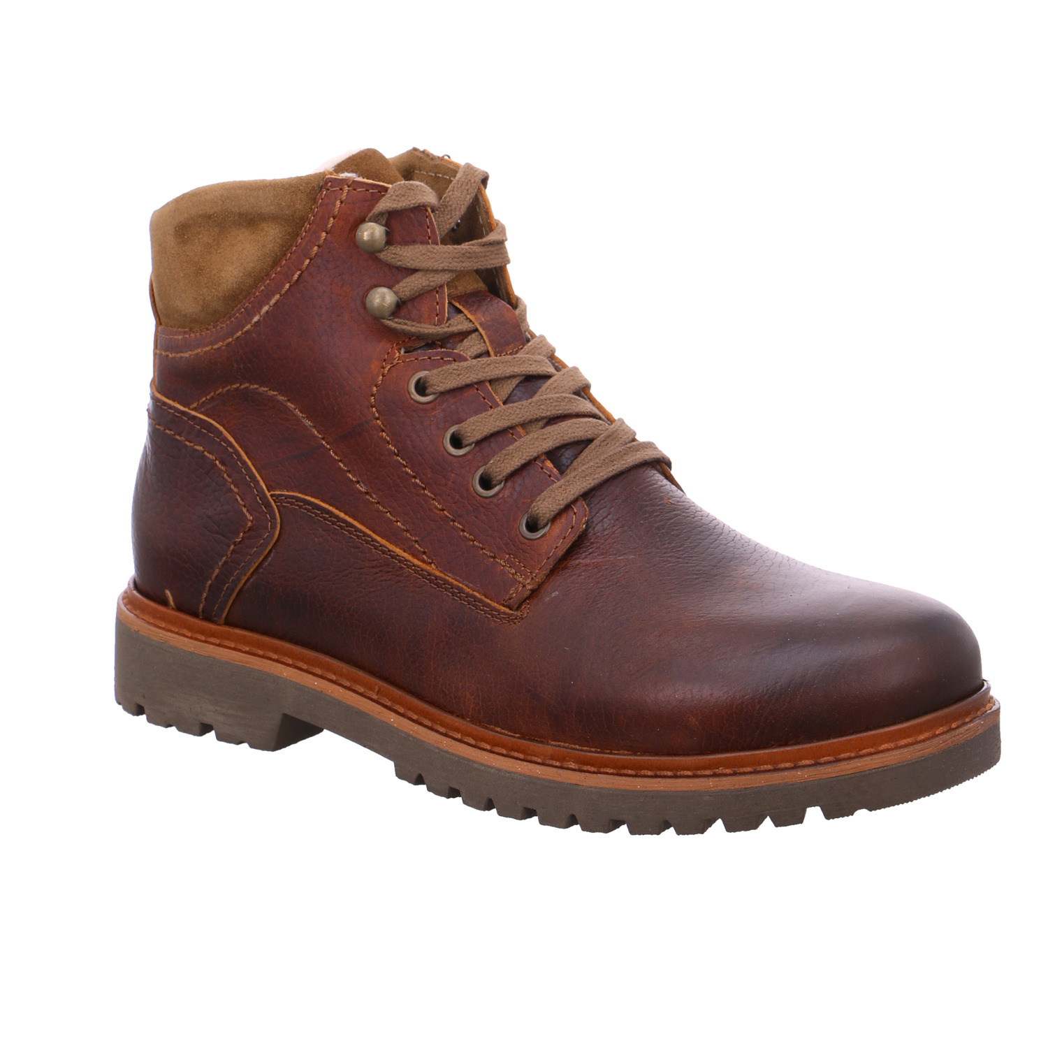 * Winter-Boots Braun Leder