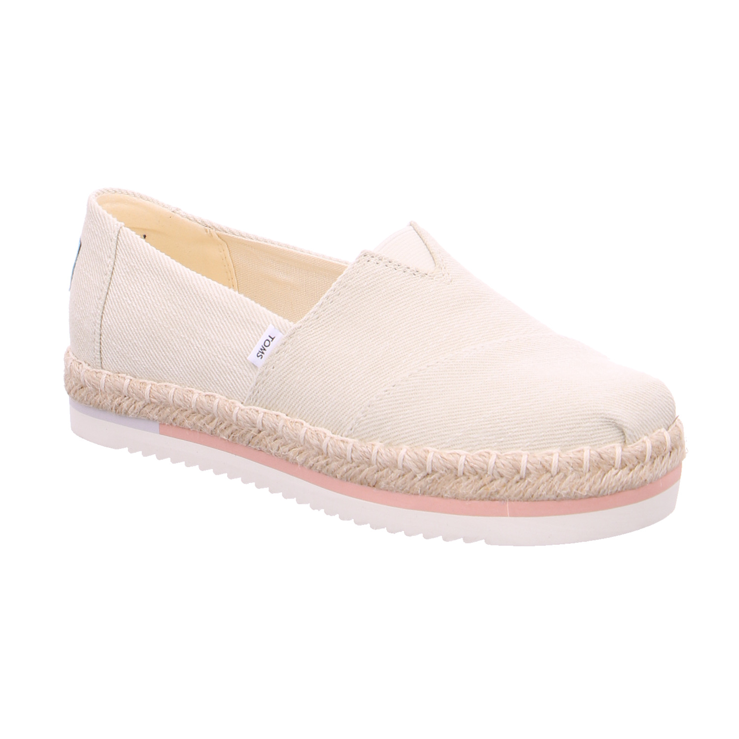 TOMS Espadrille Beige Textil TOMorrowS Shoes