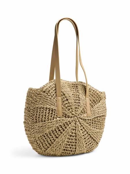 Bild 1 - PIECES Sommertasche Beige Textil Ja