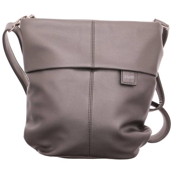 Bild 1 - ZWEI Umhänge- / Schultertasche gross Altsilber Lederimitat