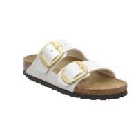 BIRKENSTOCK Bio-Fussbett Offwhite Lederimitat