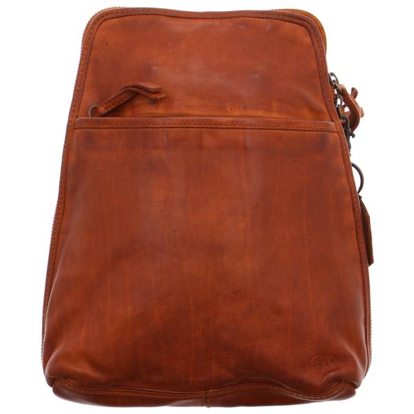Bild 1 - BEAR DESIGN Rucksack Cognac Leder