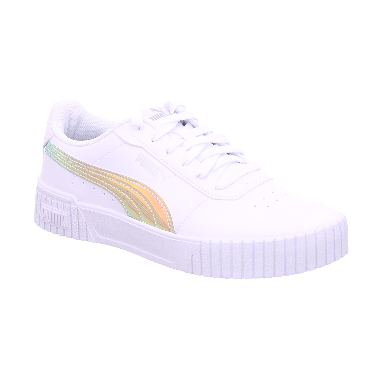 PUMA Kinder Sportschuh Weiss Leder