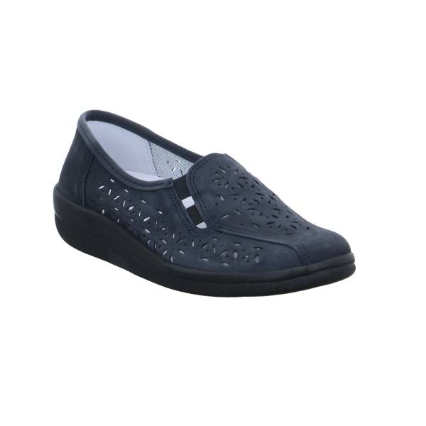 Bild 1 - VAN DER LAAN Comfort-Slipper Blau Leder