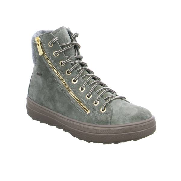 Bild 1 - LEGERO Mid Cut Sneaker Grün Leder mit Gore-Tex Membrane