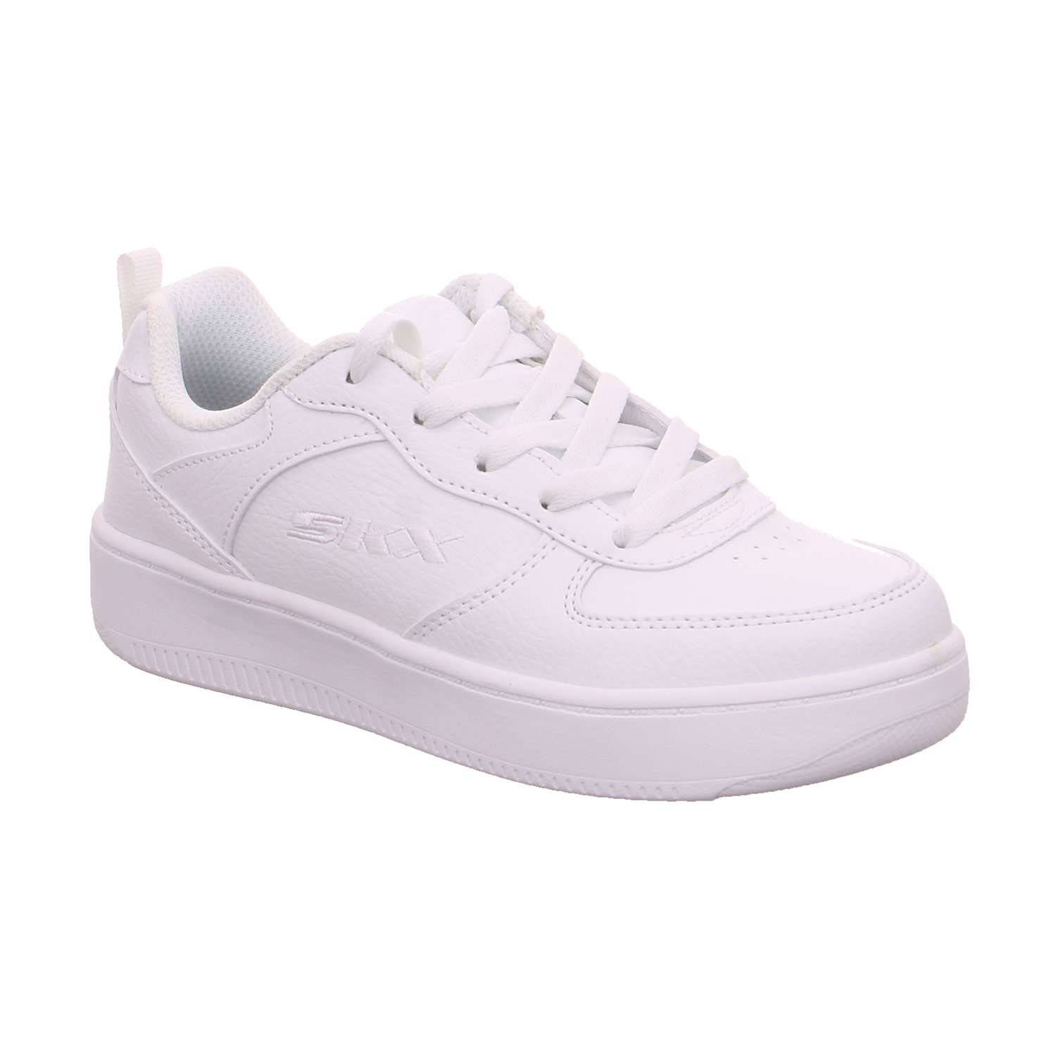 SKECHERS Jugend-Halbschuh Weiss Textil Sneaker