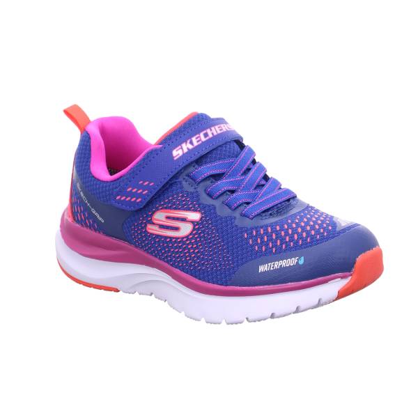 Bild 1 - SKECHERS Mädchen-Halbschuh Klett Blau Synthetik Sneaker Waterproof