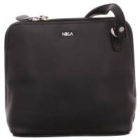 NIKA Umhängetasche Schwarz Leder
