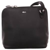 NIKA Umhänge-/Schultertasche klein Schwarz Leder