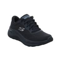 SKECHERS Sneaker Schwarz Textil mit Wechselfussbett Vegan