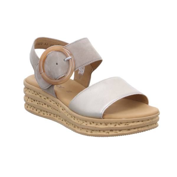 Bild 1 - GABOR Sandalette Taupe Leder
