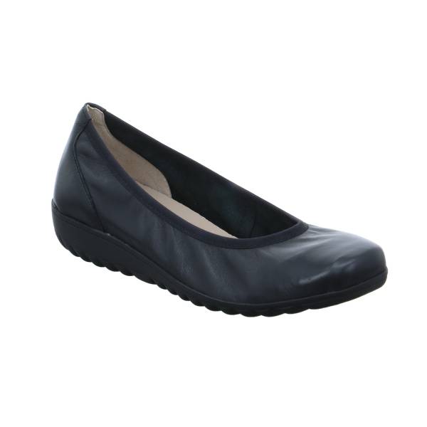 Bild 1 - CAPRICE Comfort-Ballerina Schwarz Leder mit Wechselfussbett