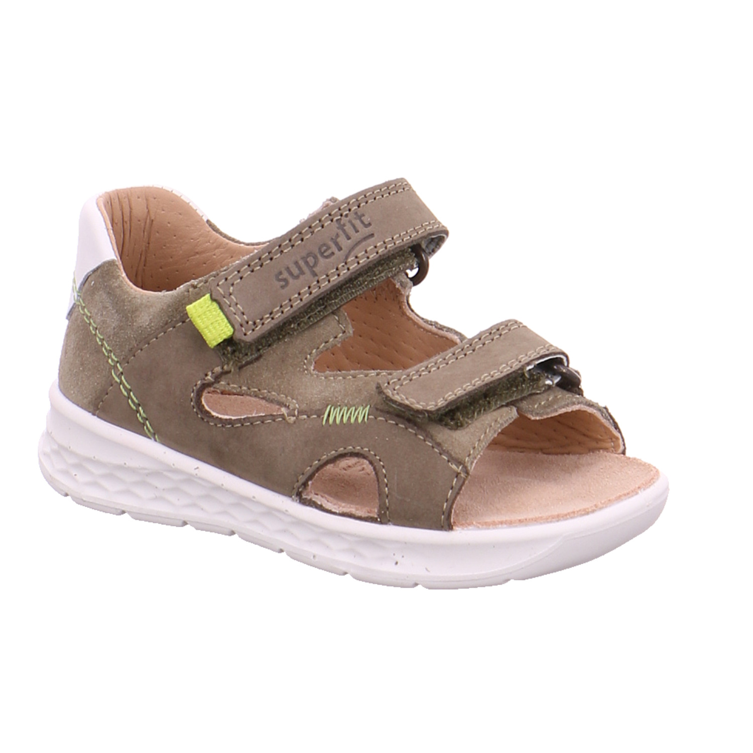 SUPERFIT Baby-Sandale Khaki Leder Jungen Minilette