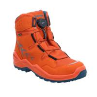 LOWA Jungen- Snowboot Membran Orange Textil Winterstiefel