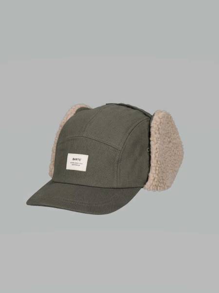 Bild 1 - BARTS Mode-Hut Olive Textil herunterklappbare Ohren