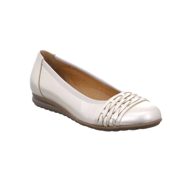 Bild 1 - GABOR Comfort-Ballerina Gold Leder