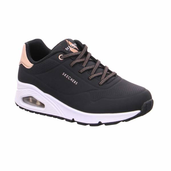 Bild 1 - SKECHERS Sneaker Schwarz Lederimitat mit Wechselfussbett