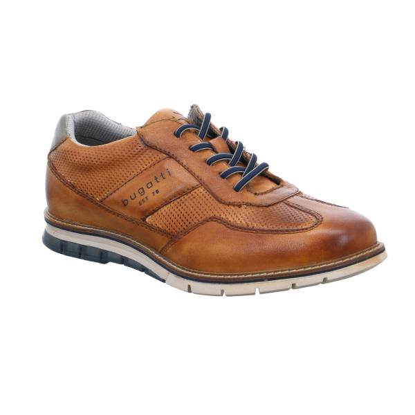 Bild 1 - BUGATTI SHOES Halbschuhe Sneaker Cognac Leder