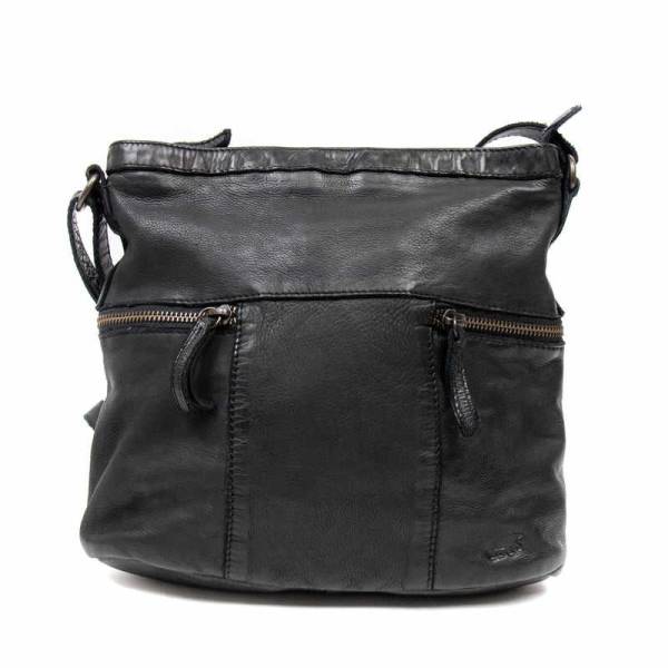 Bild 1 - BEAR DESIGN Umhängetasche Schwarz Leder