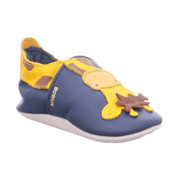 Bild 1 - BOBUX Krabbelschuh Blau Leder soft sole