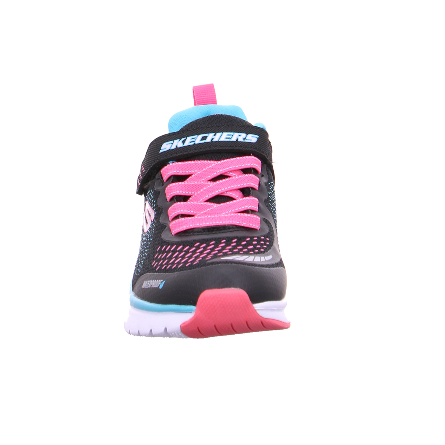 SKECHERS Kleinkinder-Halbschuh Klett Dunkelblau Textil Sneaker Waterproof NV10462