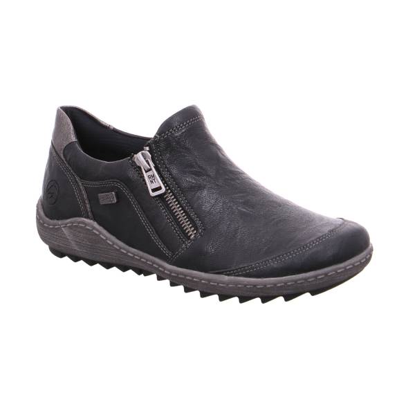 Bild 1 - REMONTE Comfort-Slipper Schwarz Leder mit Tex-Membrane