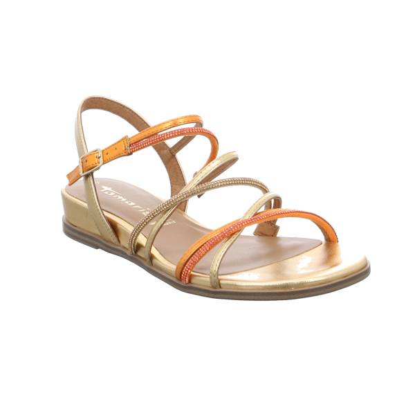 Bild 1 - TAMARIS Sandalette Orange Lederimitat