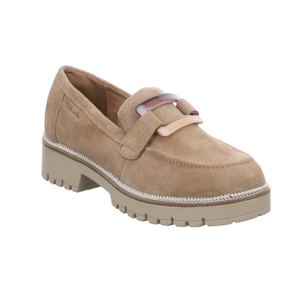 Bild 1 - TAMARIS Slipper Beige Leder