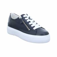 SCHUHENGEL Sneaker Blau Leder mit Wechselfussbett