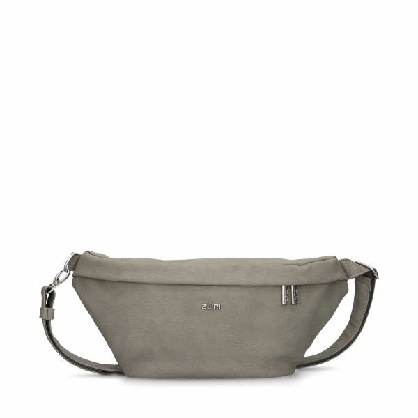 Bild 1 - ZWEI Gürteltasche / Bodybag Khaki Lederimitat