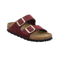 BIRKENSTOCK Bio-Fussbett Rot Leder