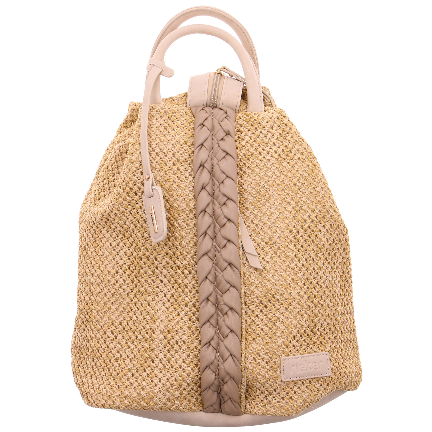 RIEKER Cityrucksack Beige Lederimitat