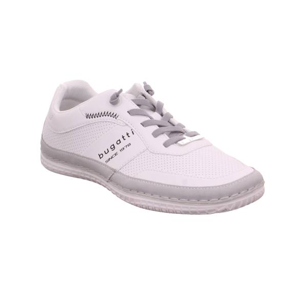 Bild 1 - BUGATTI SHOES Halbschuhe Sneaker Weiss Lederimitat