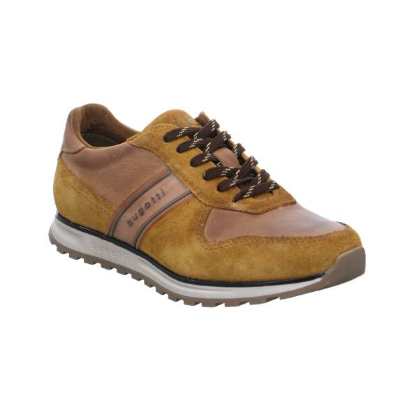 Bild 1 - BUGATTI SHOES Halbschuhe Sneaker Cognac Leder