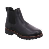SCHUHENGEL Boot Schwarz Leder mit Lammfellfutter
