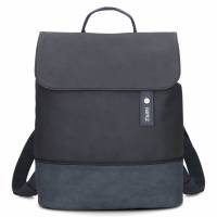 ZWEI Rucksack Blau Lederimitat Ja