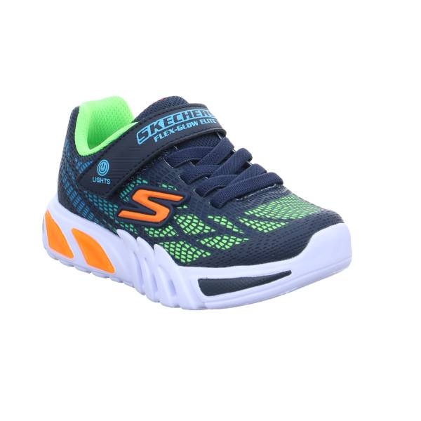 Bild 1 - SKECHERS Kleinkinder-Halbschuh Klett Blau Textil Sneaker