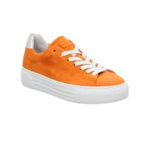 GABOR Comfort-Sneaker Orange Leder mit Wechselfussbett