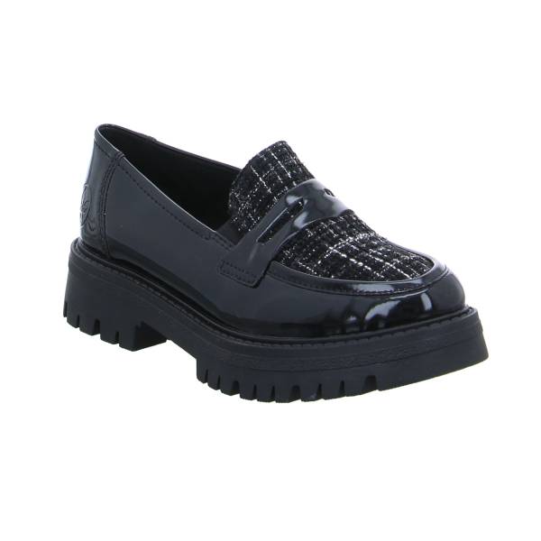 Bild 1 - RIEKER Slipper Schwarz Lederimitat