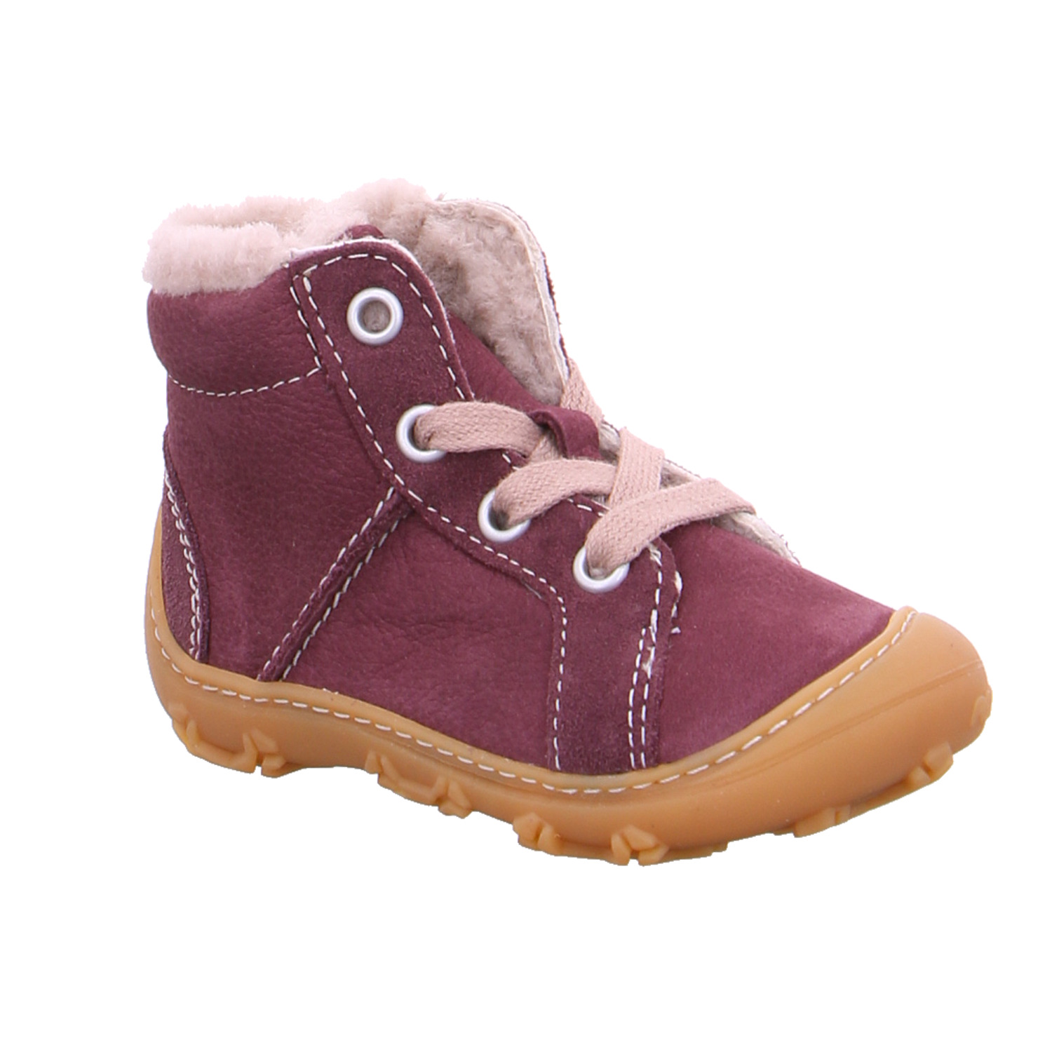 PEPINO Kleinkinder-Winter-Bottine Violette Leder Bottine Unisex