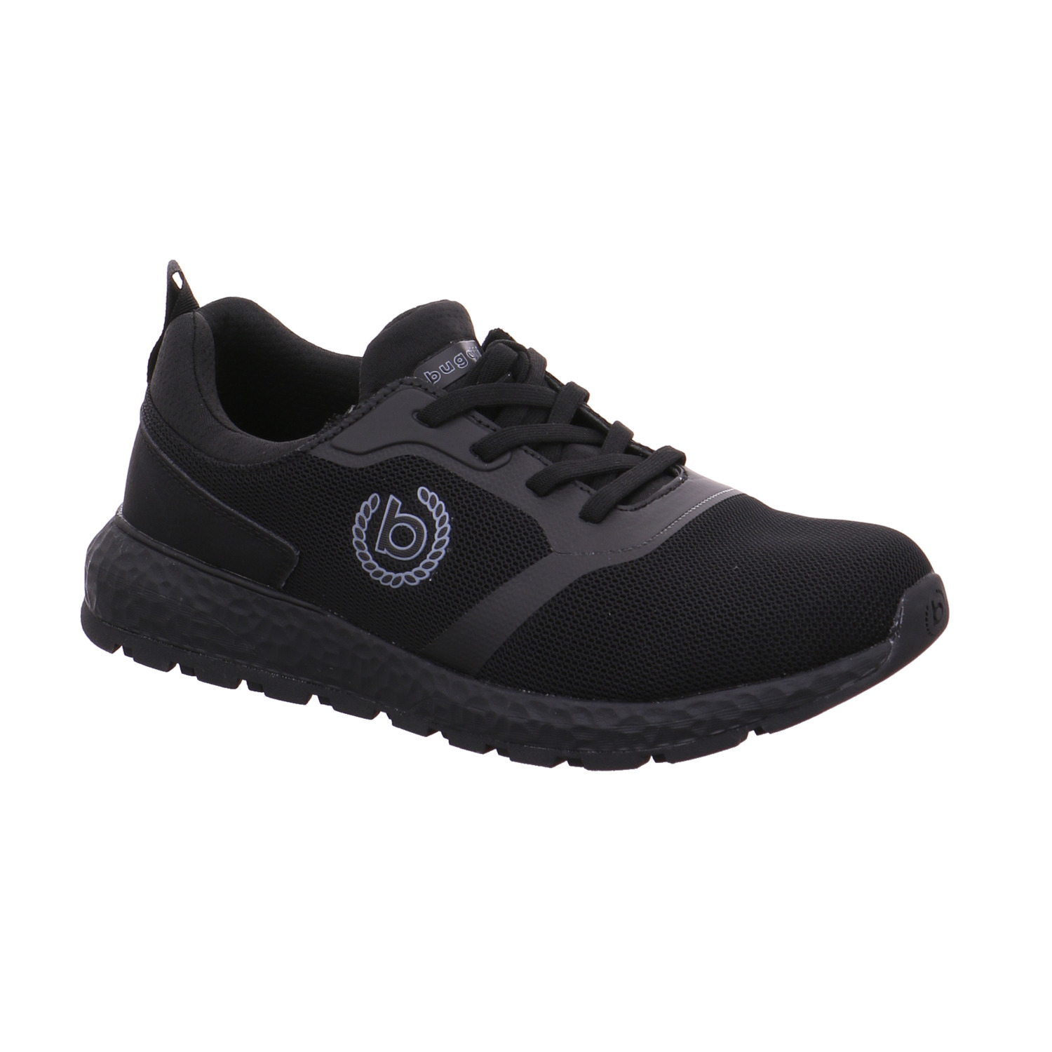 BUGATTI SHOES Halbschuhe Sneaker Stoff Schwarz Textil