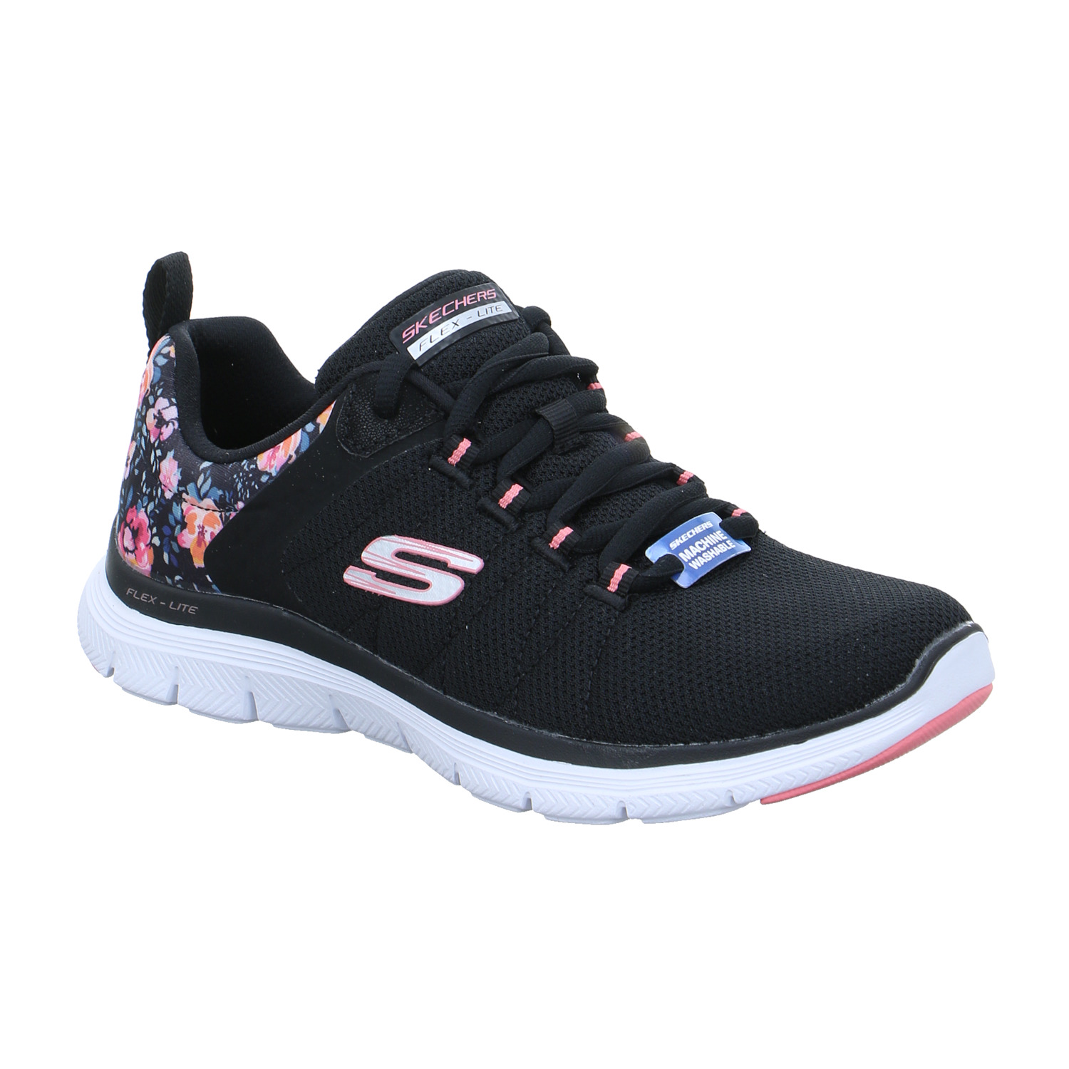 SKECHERS Sneaker Schwarz Textil mit Wechselfussbett