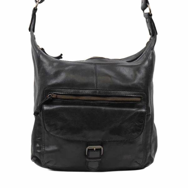 Bild 1 - BEAR DESIGN Beuteltasche Schwarz Leder