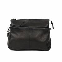 BEAR DESIGN Umhängetasche Schwarz Leder