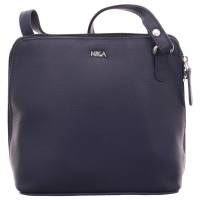 NIKA Umhänge-/Schultertasche klein Blau Leder