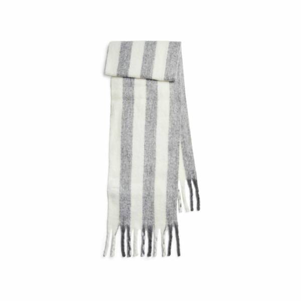 Bild 1 - PIECES Schal Grau Textil