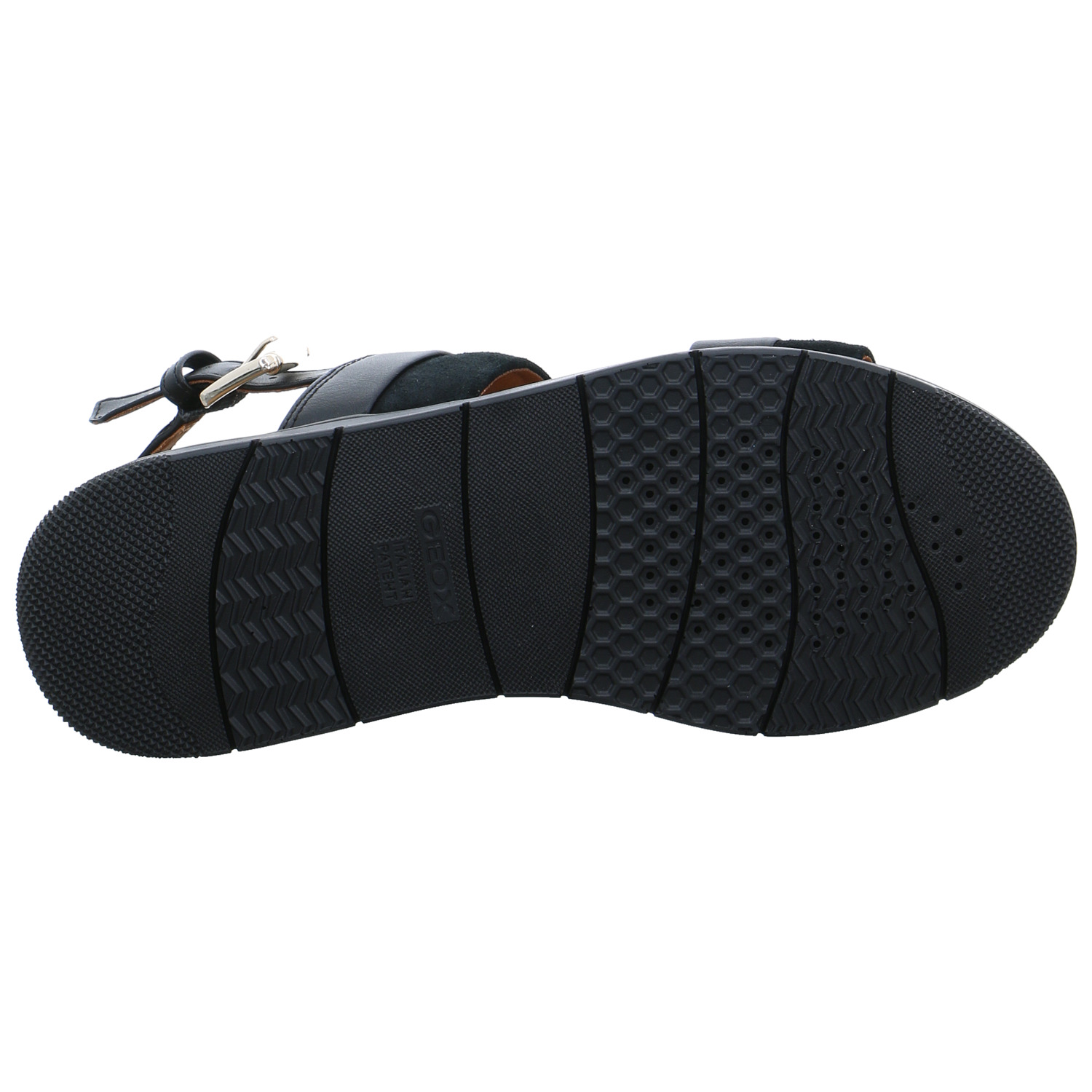GEOX Sandalette Schwarz Leder