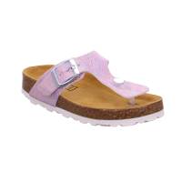 BIOLife Kinder-Zoccoli /Flip Flops Rosa Lederimitat Zehentrenner
