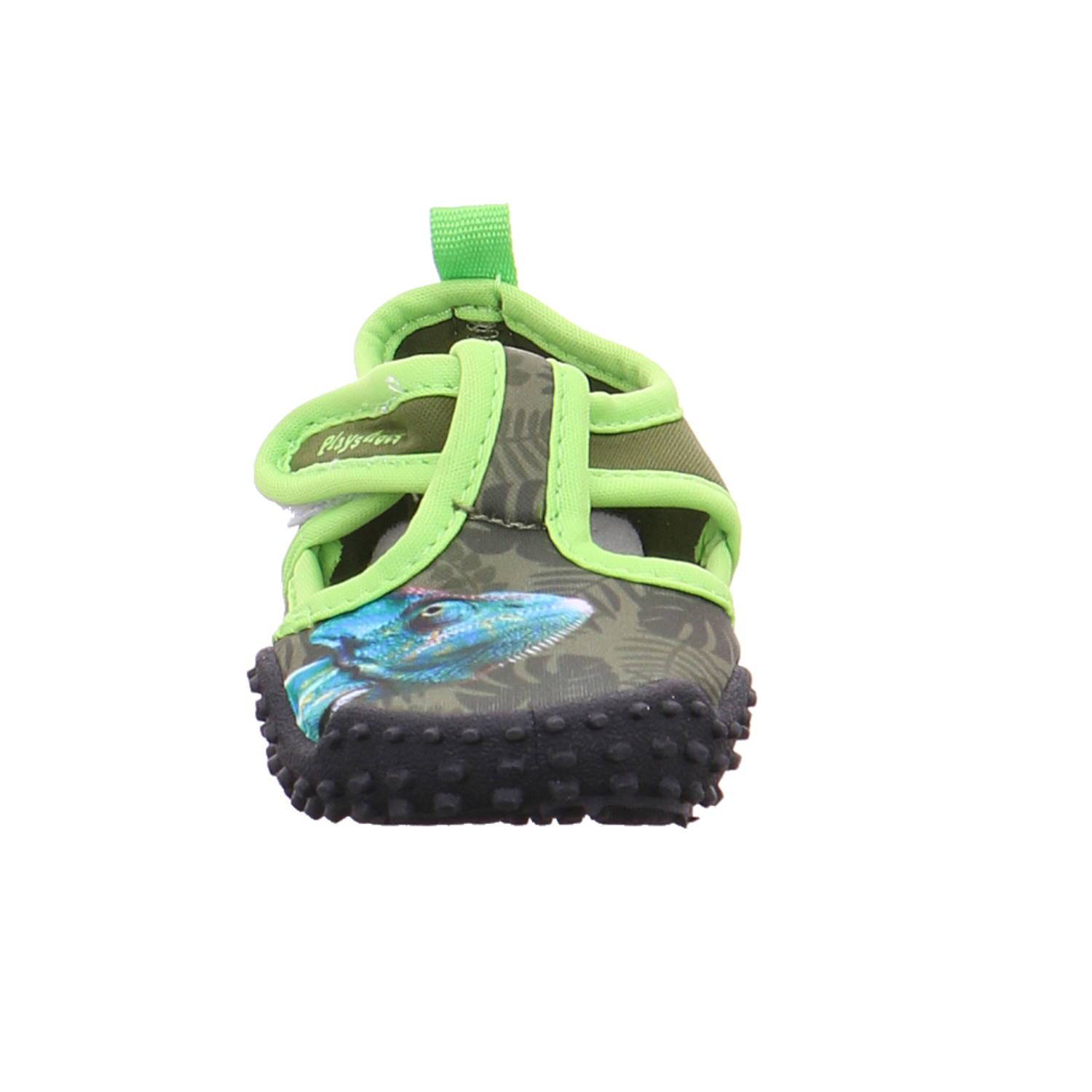 PLAYSHOES Kleinkinder-Sandale wasserfest Olive Textil Badeschuh YB8889